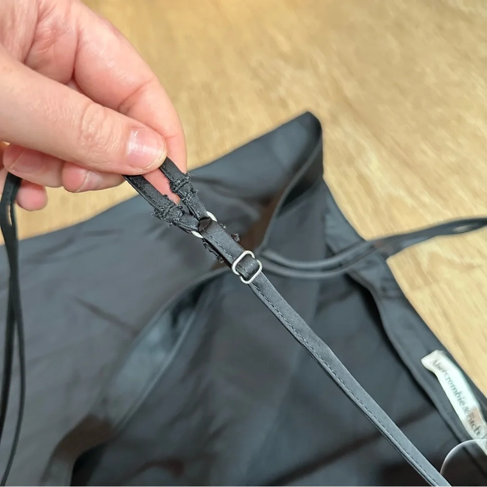 Abercrombie x Kathleen Post Satin Slip Midi Dress - Picture 8 of 8